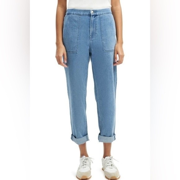 Jen7 by 7 For All Mankind The Everyday Relaxed Straight Leg Denim Size 20 - Picture 2 of 8